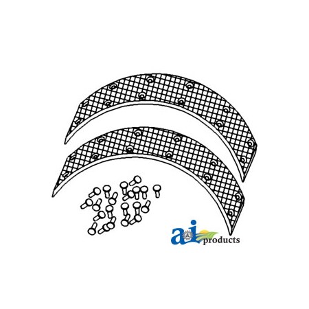 A & I Products Brake Lining 6" x2" x1" A-70277309
